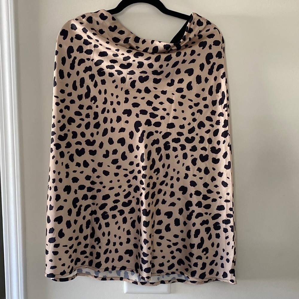 Leopard print skirt